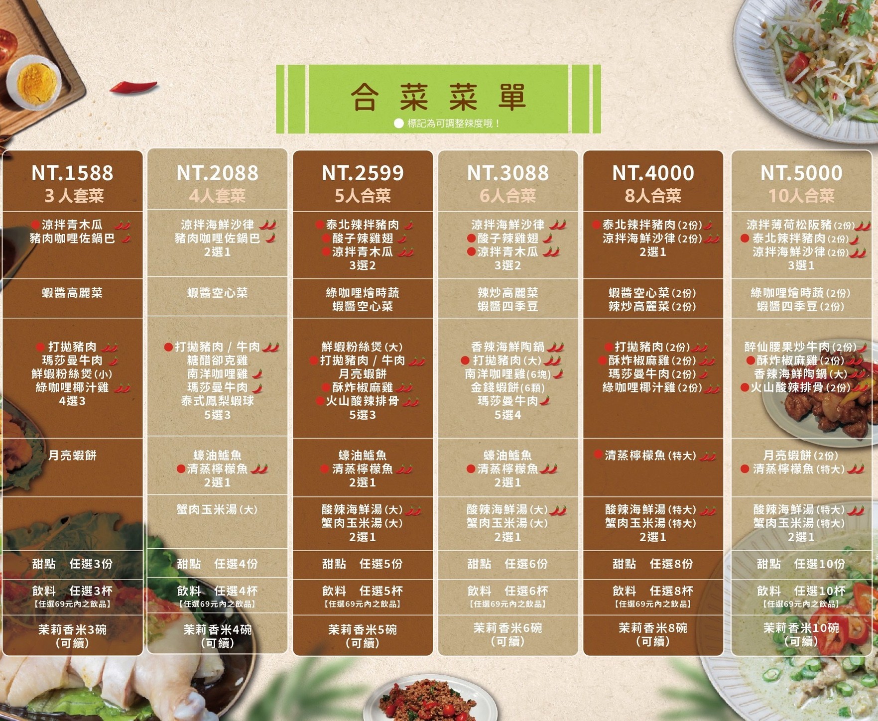 大城享泰食 菜單 台中大坑餐廳 泰式料理 個人套餐 訂位 推薦美食 壽星 外帶