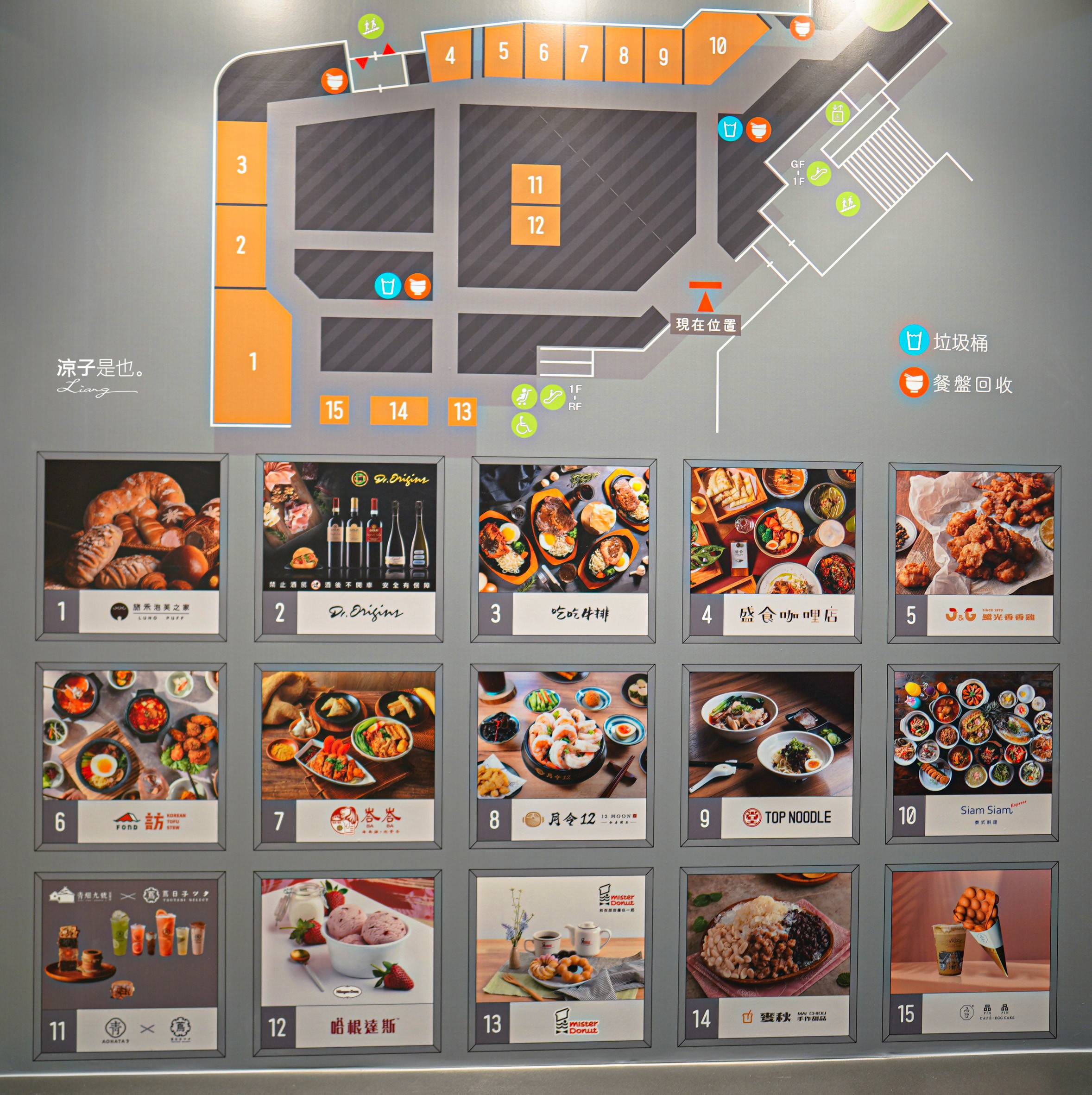 堂NOODLE 菜單 地圖 台中 LaLaport 三井美食街餐廳 滿堂紅 品牌 麻辣湯 肉麻麵 醬醬麵